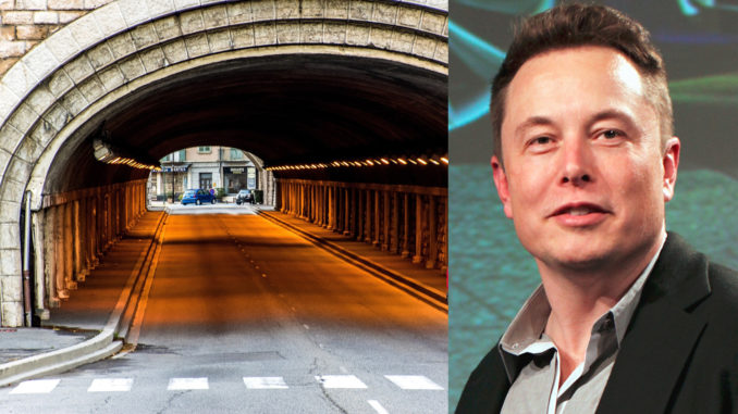 Elon Musk vill borra en tunnel i Södertälje. Bilden är ett montage.
